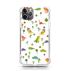 Vector Baby Dino Seamless Pattern Iphone 11 Pro 5 8 Inch Tpu Uv Print Case by Grandong