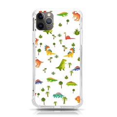 Vector Baby Dino Seamless Pattern Iphone 11 Pro Max 6 5 Inch Tpu Uv Print Case by Grandong