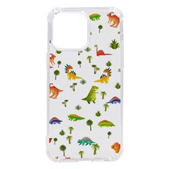 Vector Baby Dino Seamless Pattern Iphone 14 Pro Max Tpu Uv Print Case