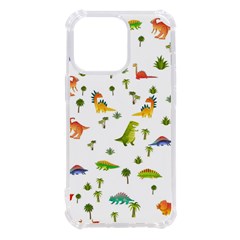 Vector Baby Dino Seamless Pattern Iphone 13 Pro Tpu Uv Print Case