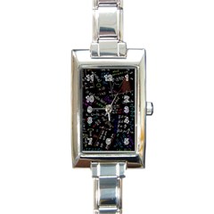 Mathematics  Physics Maths Math Pattern Rectangle Italian Charm Watch