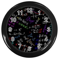 Mathematics  Physics Maths Math Pattern Wall Clock (black) by Grandong