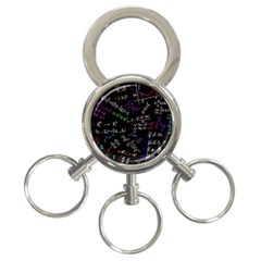 Mathematics  Physics Maths Math Pattern 3-ring Key Chain by Grandong