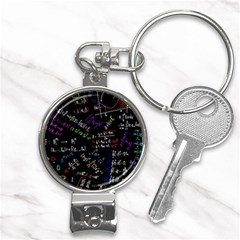 Mathematics  Physics Maths Math Pattern Nail Clippers Key Chain by Grandong