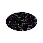 Mathematics  Physics Maths Math Pattern Sticker (Oval) Front