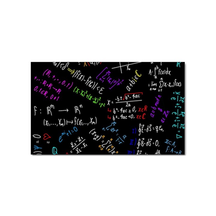 Mathematics  Physics Maths Math Pattern Sticker Rectangular (100 pack)