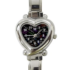 Mathematics  Physics Maths Math Pattern Heart Italian Charm Watch by Grandong