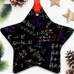 Mathematics  Physics Maths Math Pattern Star Ornament (Two Sides) Front