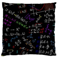 Mathematics  Physics Maths Math Pattern Large Cushion Case (one Side) by Grandong