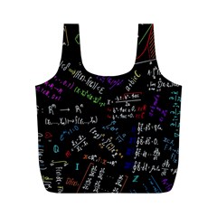 Mathematics  Physics Maths Math Pattern Full Print Recycle Bag (m) by Grandong