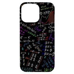 Mathematics  Physics Maths Math Pattern Iphone 14 Pro Max Black Uv Print Case by Grandong