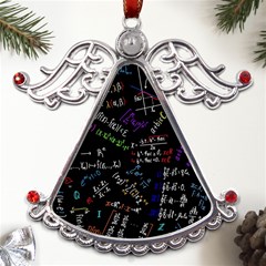 Mathematics  Physics Maths Math Pattern Metal Angel With Crystal Ornament by Grandong