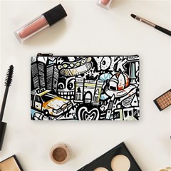 New York City Nyc Broadway Doodle Art Cosmetic Bag (small) by Grandong