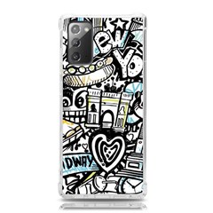 New York City Nyc Broadway Doodle Art Samsung Galaxy Note 20 Tpu Uv Case by Grandong