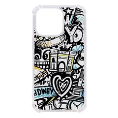 New York City Nyc Broadway Doodle Art Iphone 13 Pro Tpu Uv Print Case