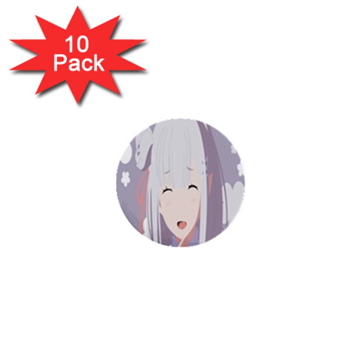 Emilia Rezero 1  Mini Buttons (10 pack) 