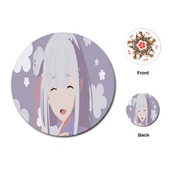 Emilia Rezero Playing Cards Single Design (round) by artworkshop