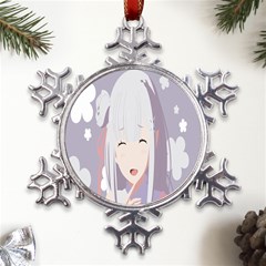 Emilia Rezero Metal Large Snowflake Ornament by artworkshop