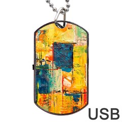 Wall Art Dog Tag Usb Flash (one Side) by artworkshop