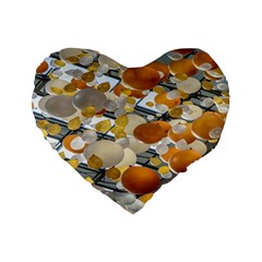 Wallpapper Standard 16  Premium Flano Heart Shape Cushions by artworkshop