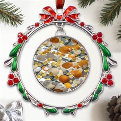 Wallpapper Metal X mas Wreath Ribbon Ornament by artworkshop