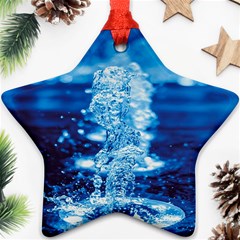 Water Blue Wallpaper Ornament (star) by artworkshop