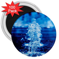 Water Blue Wallpaper 3  Magnets (100 Pack)