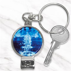 Water Blue Wallpaper Nail Clippers Key Chain by artworkshop