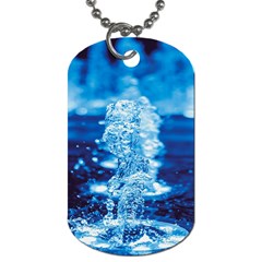 Water Blue Wallpaper Dog Tag (one Side) by artworkshop