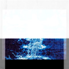 Water Blue Wallpaper Rectangular Jigsaw Puzzl by artworkshop