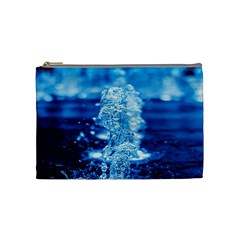 Water Blue Wallpaper Cosmetic Bag (medium) by artworkshop