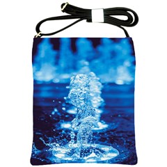 Water Blue Wallpaper Shoulder Sling Bag by artworkshop