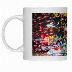 Water Droplets White Mug by artworkshop