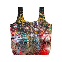 Water Droplets Full Print Recycle Bag (m)