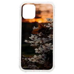 White Flower Iphone 12 Mini Tpu Uv Print Case	