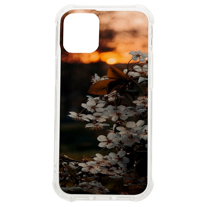 White Flower iPhone 12 mini TPU UV Print Case	