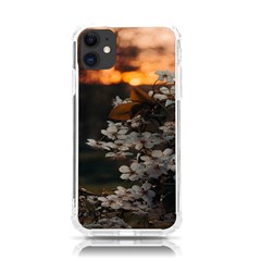 White Flower Iphone 11 Tpu Uv Print Case by artworkshop