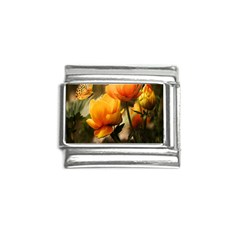 Yellow Butterfly Flower Italian Charm (9mm) by artworkshop