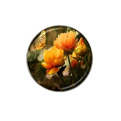 Yellow Butterfly Flower Hat Clip Ball Marker (10 Pack) by artworkshop