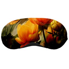 Yellow Butterfly Flower Sleep Mask