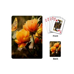 Yellow Butterfly Flower Playing Cards Single Design (mini) by artworkshop