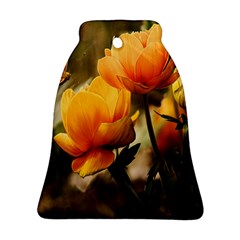 Yellow Butterfly Flower Bell Ornament (two Sides)