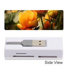 Yellow Butterfly Flower Memory Card Reader (stick) by artworkshop