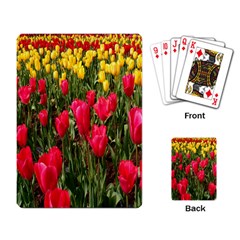 Yellow Pink Red Flowers Playing Cards Single Design (rectangle) by artworkshop