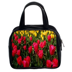 Yellow Pink Red Flowers Classic Handbag (two Sides) by artworkshop