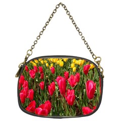 Yellow Pink Red Flowers Chain Purse (two Sides) by artworkshop