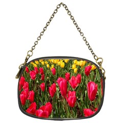 Yellow Pink Red Flowers Chain Purse (one Side) by artworkshop