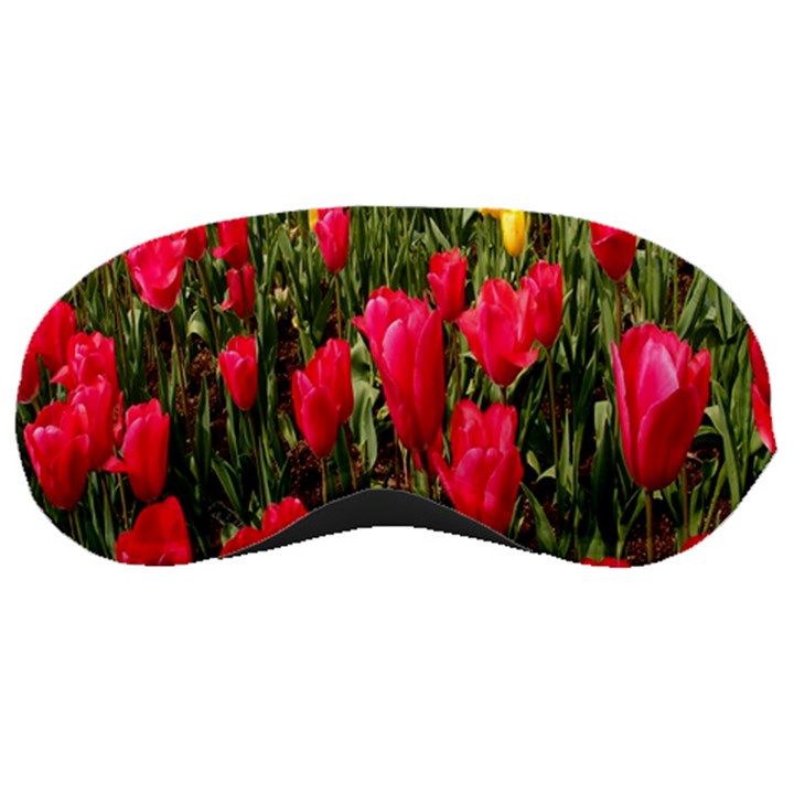 Yellow Pink Red Flowers Sleep Mask