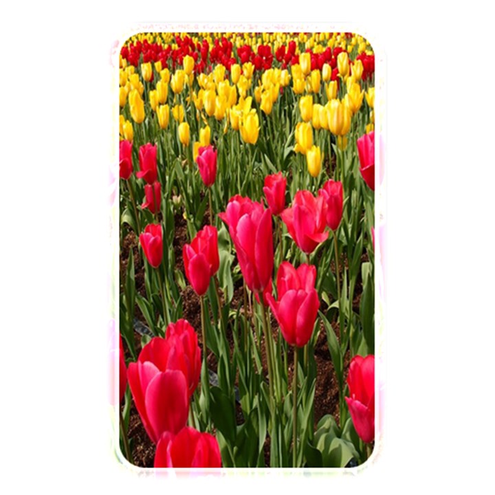 Yellow Pink Red Flowers Memory Card Reader (Rectangular)