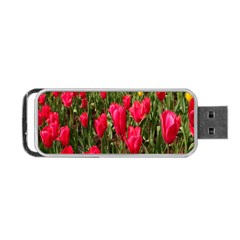 Yellow Pink Red Flowers Portable Usb Flash (two Sides) by artworkshop